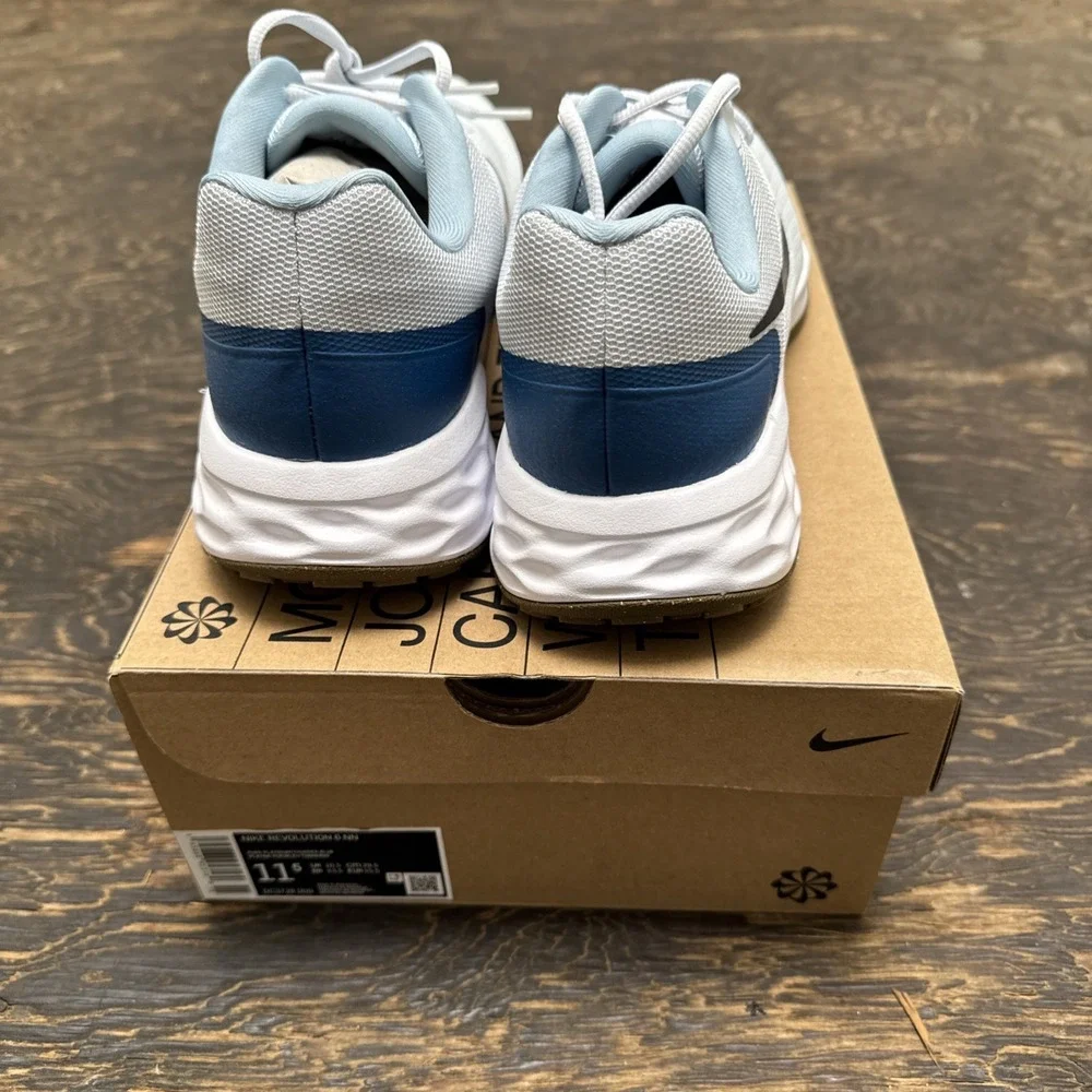 Size 11.5 - Nike Revolution 6 NM Pure Platinum/Thunder Blue